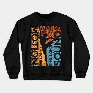 Creative Colorful Dancer Modern Style Crewneck Sweatshirt